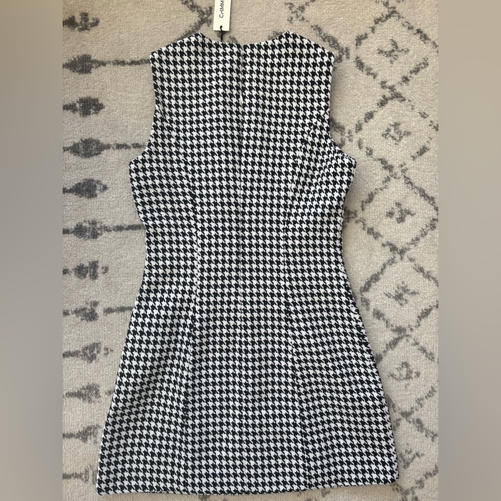 Commense Black and White Houndstooth Dress - Picture 6 of 7